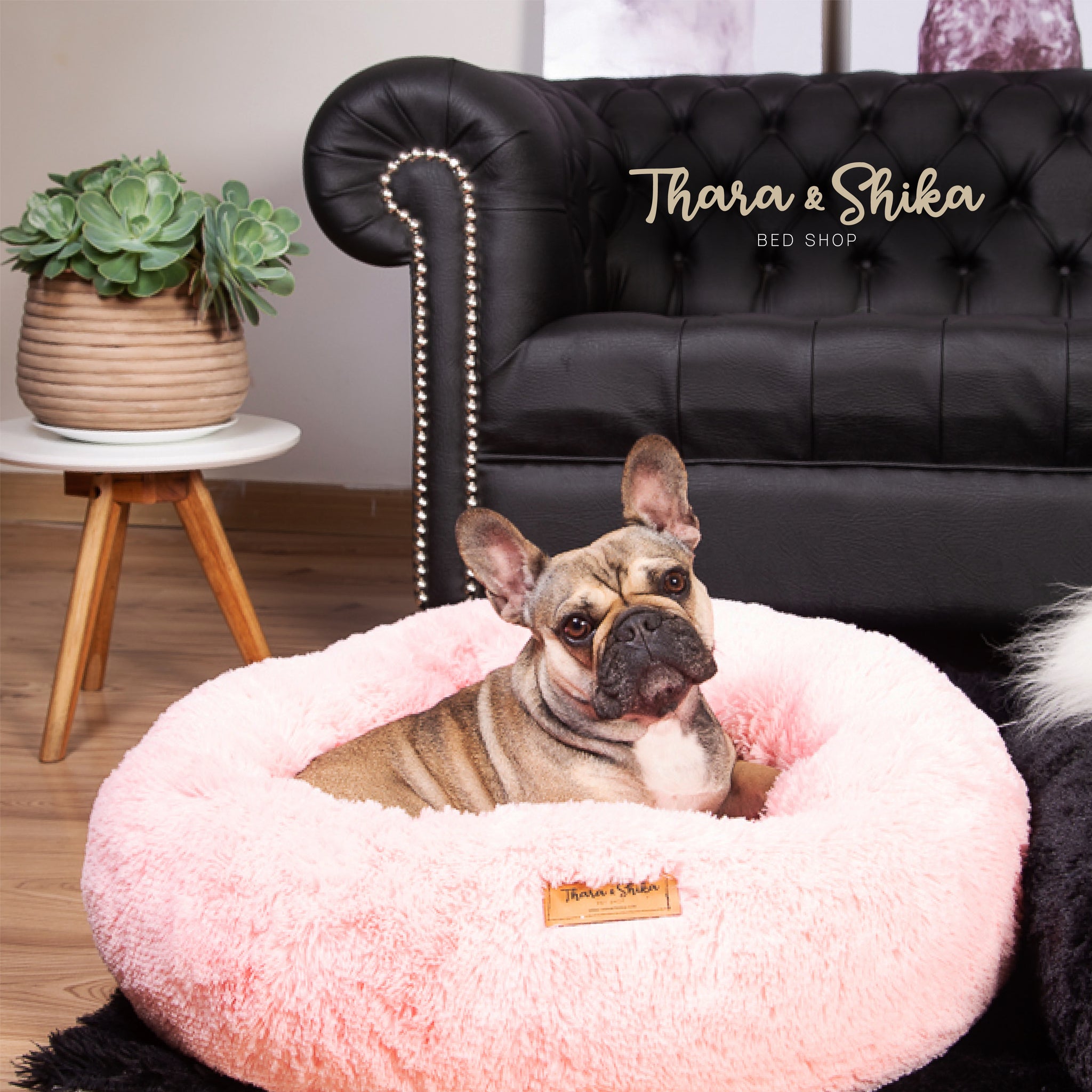 Cama Puff Rectangular Mascotas Perro Raza Grande Extragrande